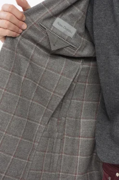 Blazer In Lana Monopetto A Quadri></noscript>Nino Danieli Fashion