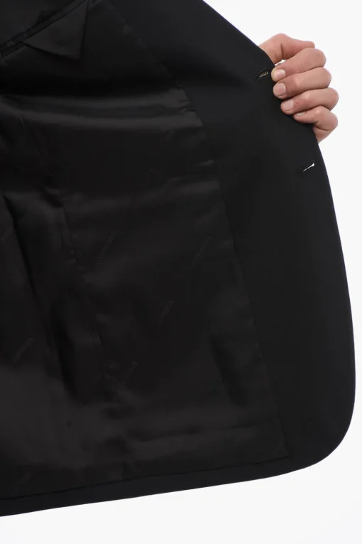 Online Blazer in Lana Stretch con Tasche Utility Uomo Giacche
