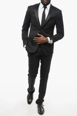 Blazer In Lana Vergine ACADEY CERIMONIA Con Revers A Lancia></noscript>Corneliani New