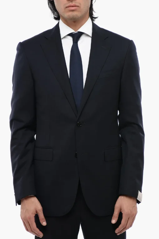 Blazer in Lana Vergine ACADEMY con Rever Classico>Corneliani New