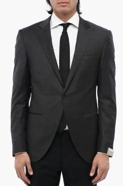 Blazer in Lana Vergine ACADEMY con Rever a Lancia>Corneliani Outlet