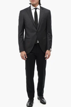 Blazer in Lana Vergine ACADEMY con Rever a Lancia></noscript>Corneliani Outlet