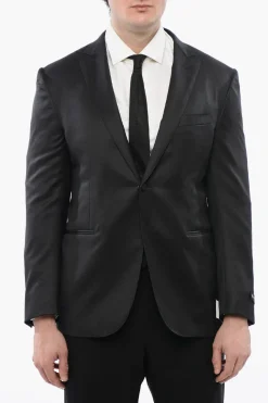 Blazer in Lana Vergine CERIMONIA ACADEMY con Rever a Lancia>Corneliani Best