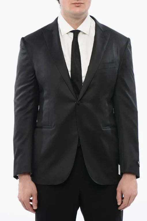 Blazer in Lana Vergine CERIMONIA ACADEMY con Rever a Lancia>Corneliani Best