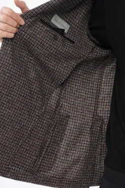 Blazer in Lana Vergine con Motivo Geometrico></noscript>Nino Danieli Outlet