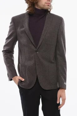 Blazer in Lana Vergine con Tasche a Toppa>Nino Danieli Discount
