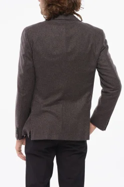 Blazer in Lana Vergine con Tasche a Toppa>Nino Danieli Discount