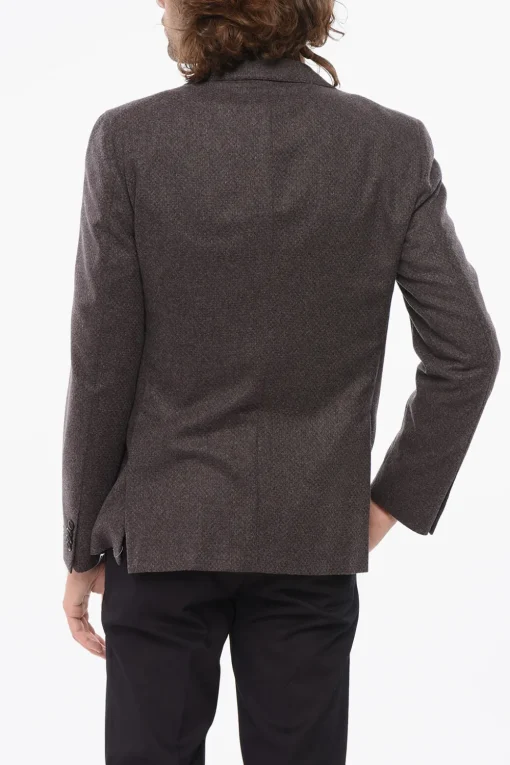 Blazer in Lana Vergine con Tasche a Toppa>Nino Danieli Discount