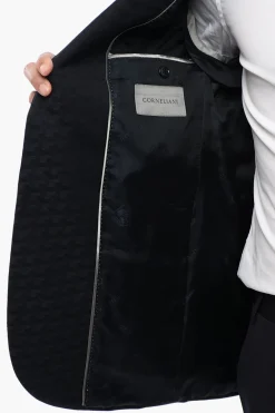 Blazer in Lana Vergine Jacquard con Rever a Lancia></noscript>Corneliani Best