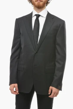 Blazer in Lana Vergine MANTUA con Rever Classico>Corneliani Hot