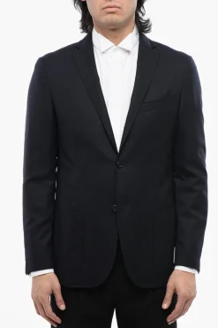 Hot Blazer in Lana Vergine Semifoderato Uomo Giacche