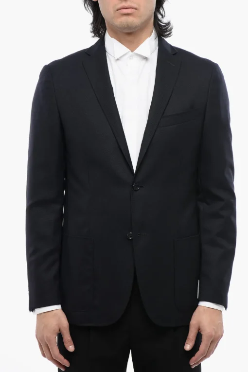 Hot Blazer in Lana Vergine Semifoderato Uomo Giacche