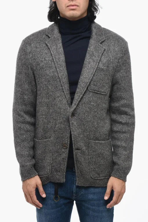 Blazer in Maglia con Bottoni in Corno>Sunhouse Hot