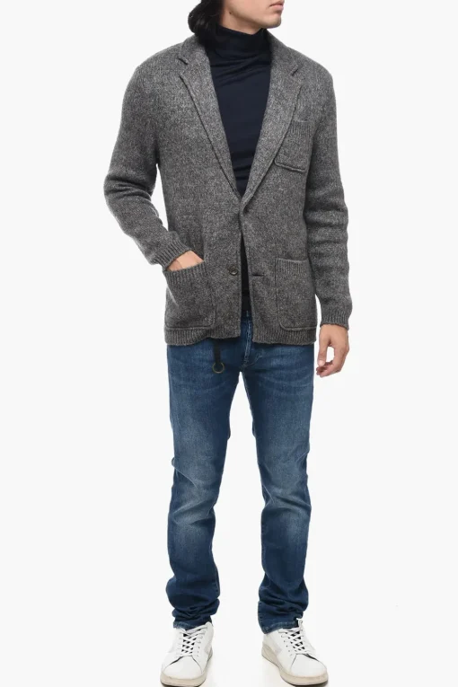 Blazer in Maglia con Bottoni in Corno>Sunhouse Hot