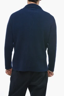 Online Blazer in Maglia con Tasche a Toppa Uomo Giacche