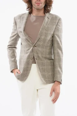Blazer In Misto Cashmere GATE Tartan Con Tasche A Toppa>Corneliani Discount