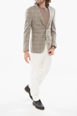 Blazer In Misto Cashmere GATE Tartan Con Tasche A Toppa></noscript>Corneliani Discount