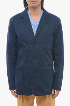 Blazer in Misto Cotone con Tasche a Toppa>Viktor & Rolf Discount