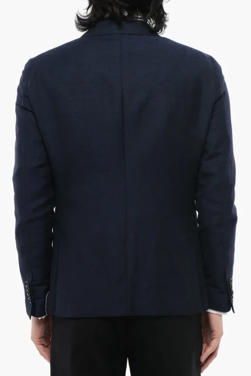 Blazer In Misto Lana Con Revers A Lancia>Abital Outlet