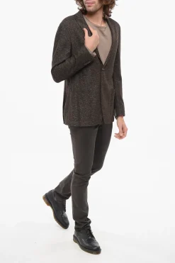 Sale Blazer in Misto Lana con Tasche a Toppa Uomo Giacche