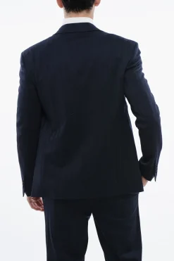 Clearance Blazer in Misto Lana Vergine SHIBORI con Design Jacquard Uomo Giacche