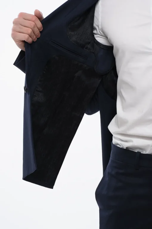 Clearance Blazer in Misto Lana Vergine SHIBORI con Design Jacquard Uomo Giacche