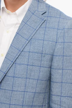 Blazer In Misto Lino A Quadri Monopetto></noscript>Nino Danieli Discount