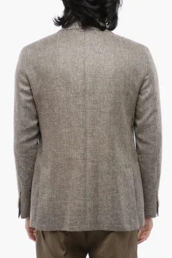 Blazer In Misto Lino Con Tasche Ad Aletta>Nino Danieli Outlet