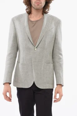 Blazer In Misto Lino GATE Monopetto>Corneliani Hot