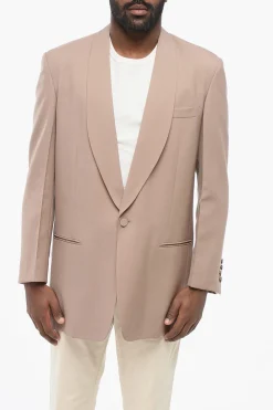Blazer in Misto Mohair con Rever a Scialle>Gucci Best