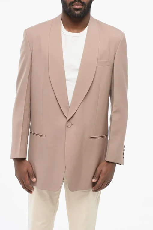 Blazer in Misto Mohair con Rever a Scialle>Gucci Best