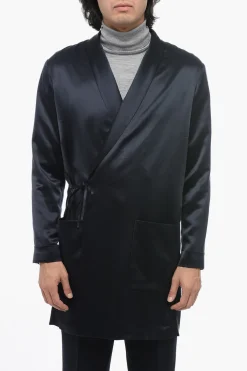 Blazer In Seta A Portafoglio>Saint Laurent Discount