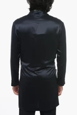 Blazer In Seta A Portafoglio>Saint Laurent Discount