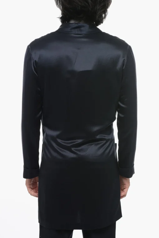 Blazer In Seta A Portafoglio>Saint Laurent Discount