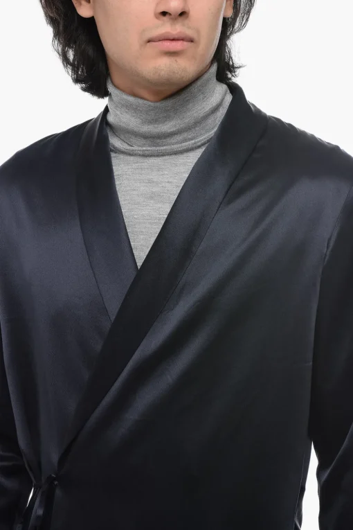 Blazer In Seta A Portafoglio>Saint Laurent Discount