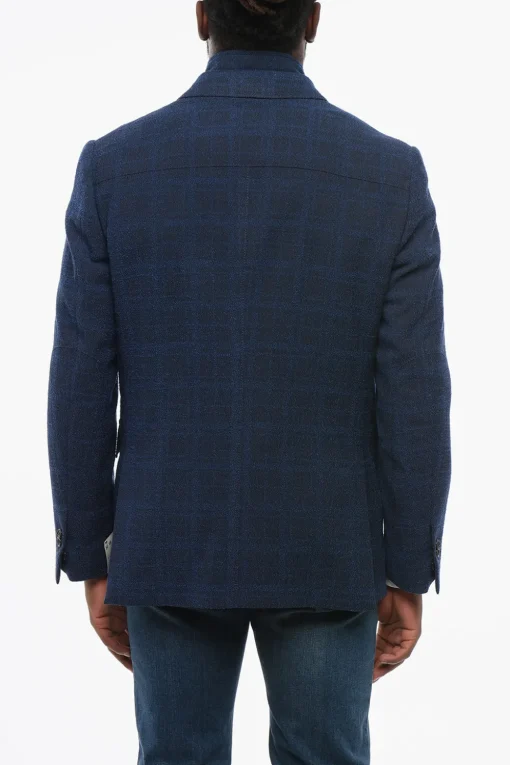 Blazer in Tessuto Testurizzato con Doppio Colletto Removibile>Nino Danieli Outlet