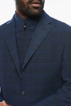 Blazer in Tessuto Testurizzato con Doppio Colletto Removibile></noscript>Nino Danieli Outlet
