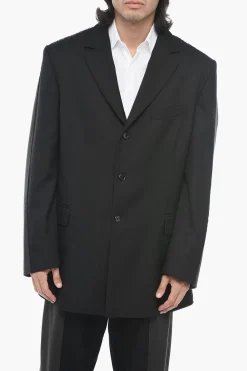 Sale Blazer J-WARHOLS a Doppio Tessuto con Vestibilità Oversize Uomo Giacche