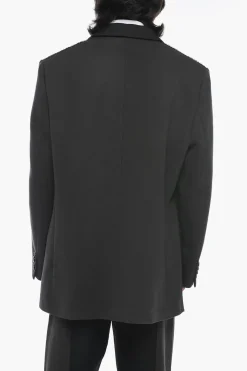 Sale Blazer J-WARHOLS a Doppio Tessuto con Vestibilità Oversize Uomo Giacche