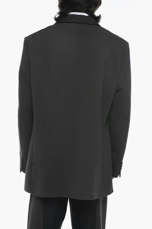 Sale Blazer J-WARHOLS a Doppio Tessuto con Vestibilità Oversize Uomo Giacche