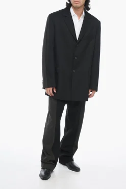 Sale Blazer J-WARHOLS a Doppio Tessuto con Vestibilità Oversize Uomo Giacche