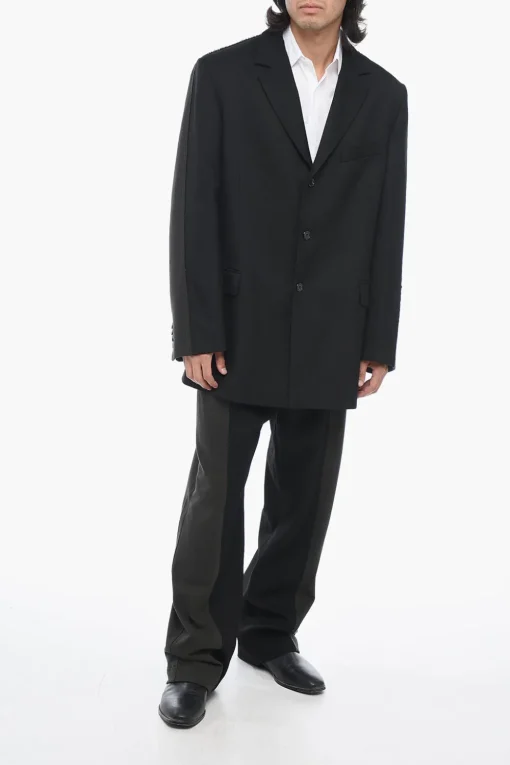 Sale Blazer J-WARHOLS a Doppio Tessuto con Vestibilità Oversize Uomo Giacche