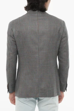 Blazer LEADER Semifoderato con Fantasia a Quadri>Corneliani Sale