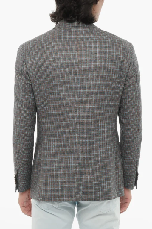 Blazer LEADER Semifoderato con Fantasia a Quadri>Corneliani Sale