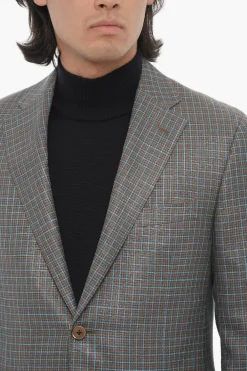 Blazer LEADER Semifoderato con Fantasia a Quadri></noscript>Corneliani Sale