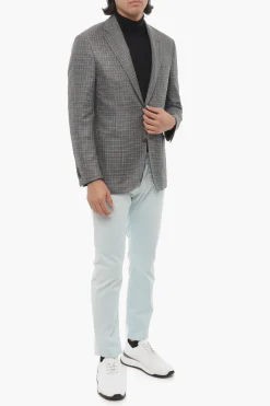 Blazer LEADER Semifoderato con Fantasia a Quadri></noscript>Corneliani Sale