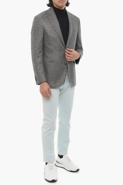 Blazer LEADER Semifoderato con Fantasia a Quadri>Corneliani Sale