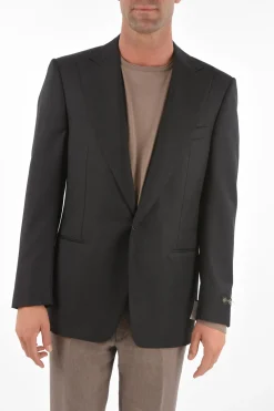 Best Blazer MANTUA in Lana Vergine Extrafine con Revers a Lancia e Tasche a Filo Uomo Giacche