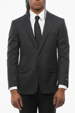 Blazer MANTUA in Lana Vergine con Rever Classico>Corneliani Clearance
