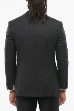 Blazer MANTUA in Lana Vergine con Rever Classico>Corneliani Clearance